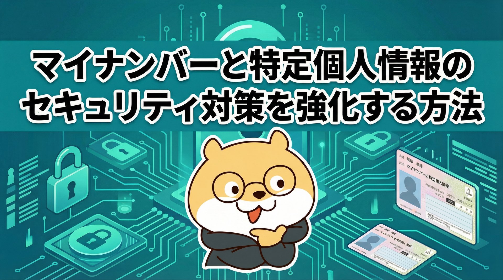マイナンバーと特定個人情報のセキュリティ対策を強化する方法