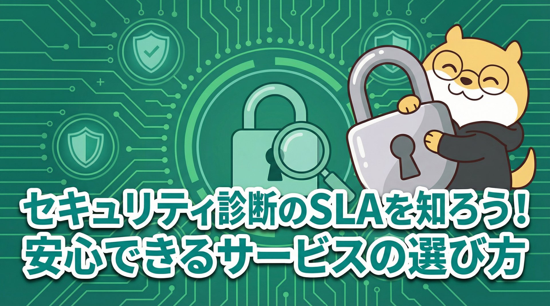 セキュリティ診断のSLAを知ろう！安心できるサービスの選び方