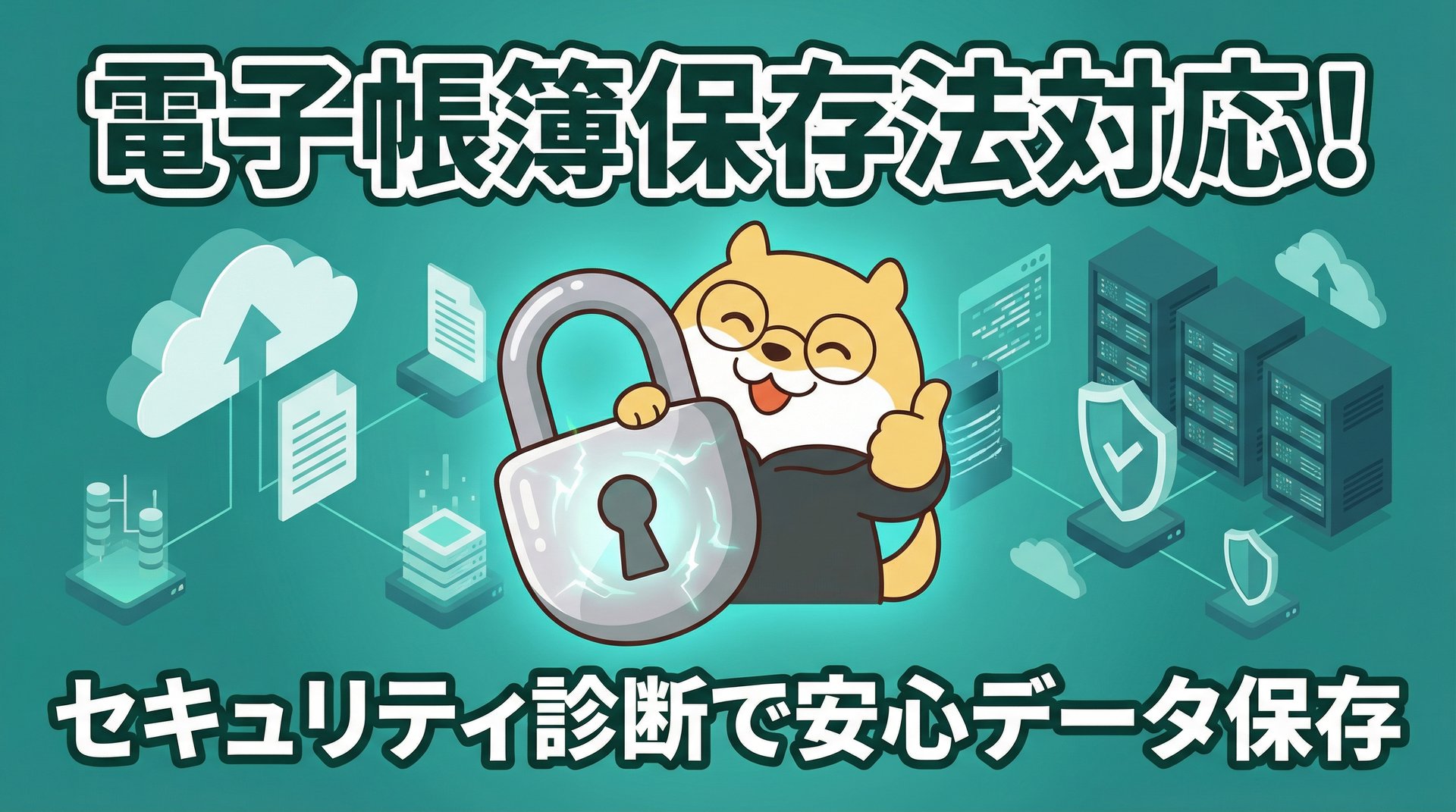 電子帳簿保存法対応！セキュリティ診断で安心データ保存