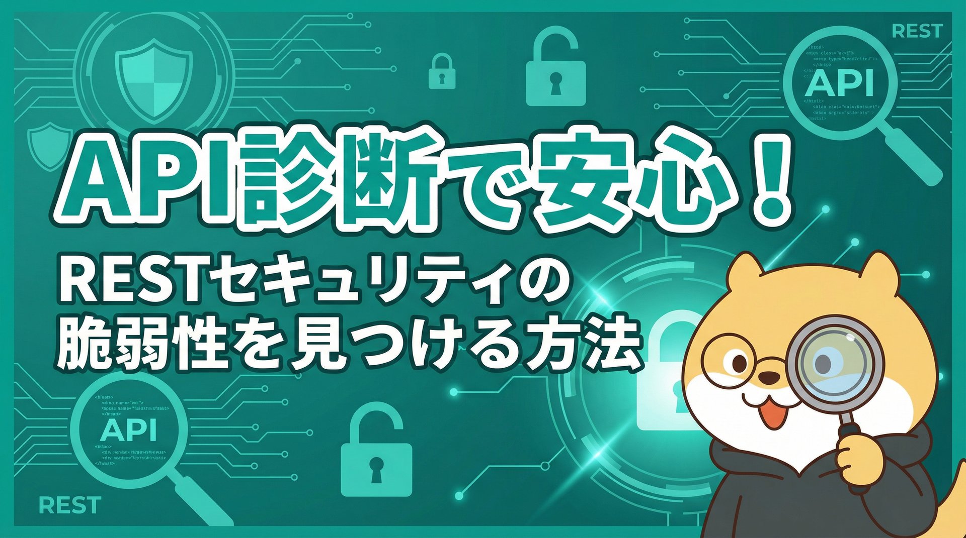 API診断で安心！RESTセキュリティの脆弱性を見つける方法