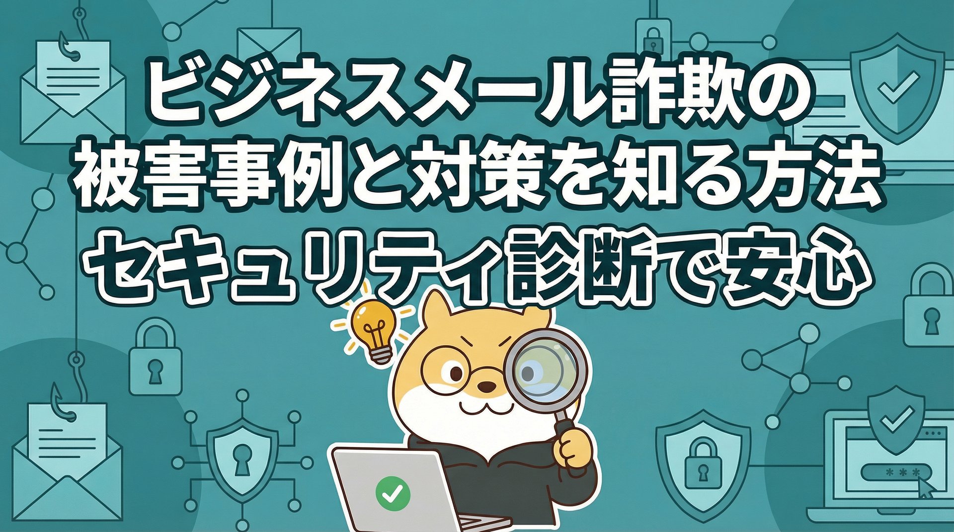 ビジネスメール詐欺の被害事例と対策を知る方法｜セキュリティ診断で安心