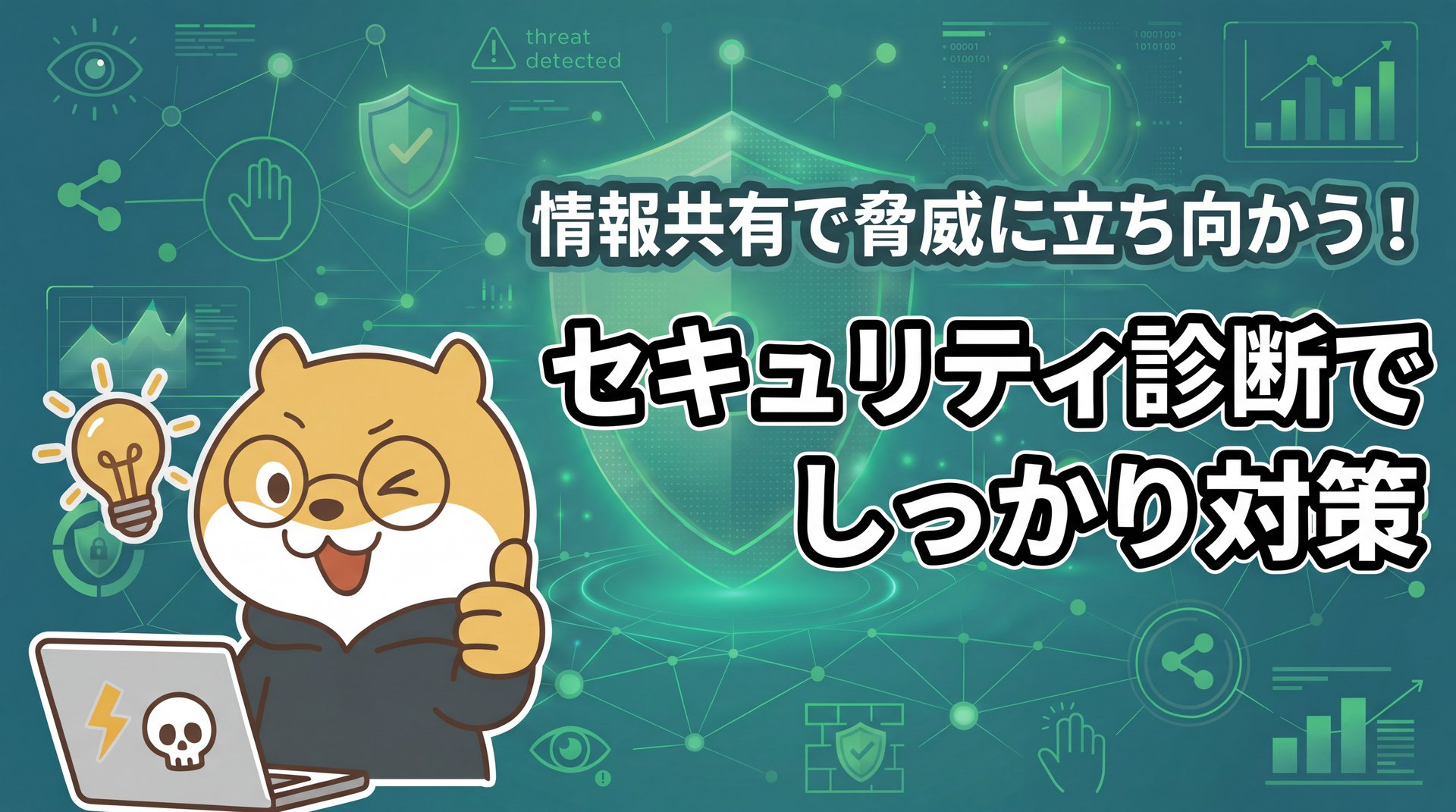 情報共有で脅威に立ち向かう！セキュリティ診断でしっかり対策