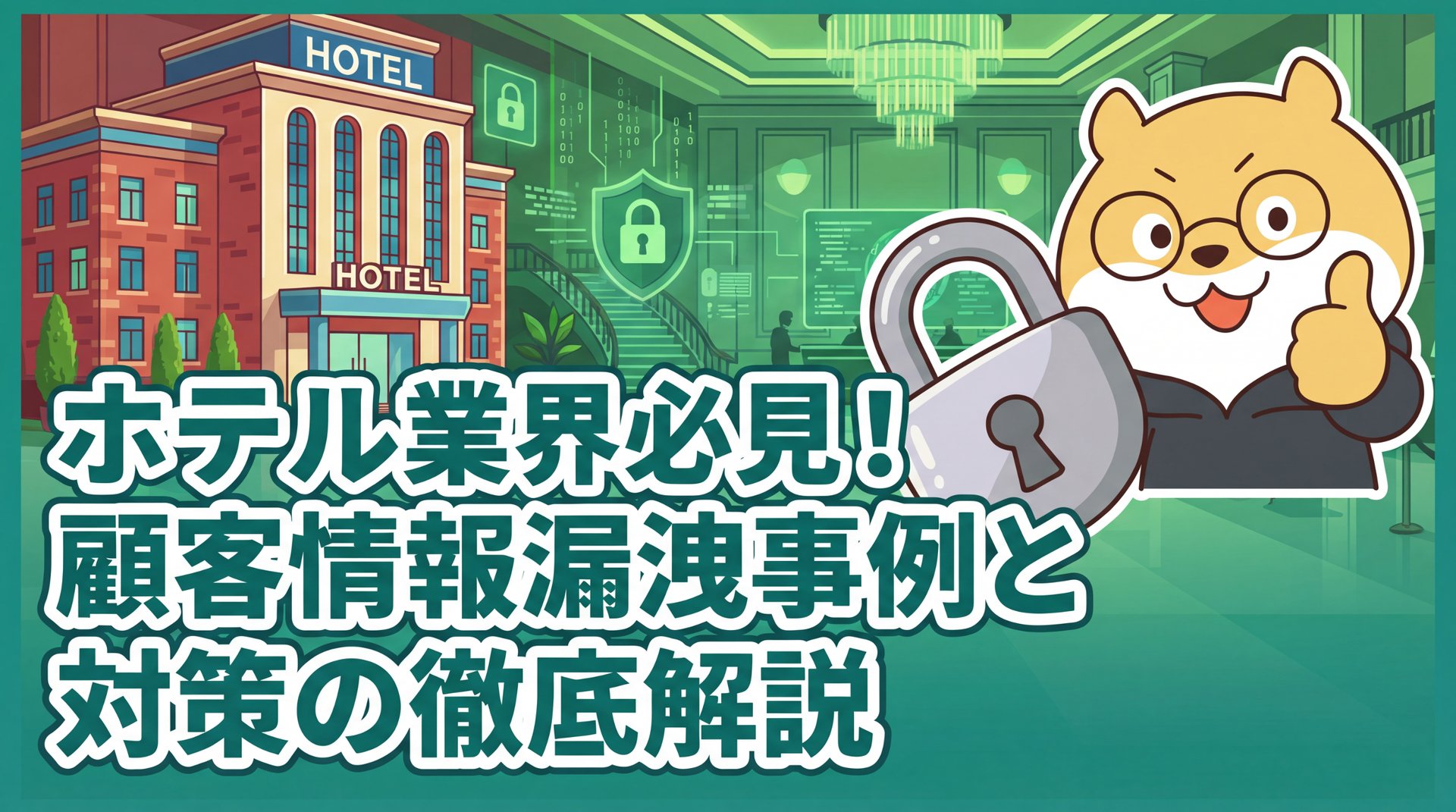 ホテル業界必見！顧客情報漏洩事例と対策の徹底解説