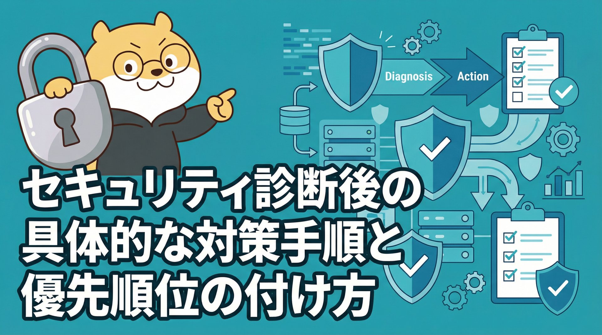 セキュリティ診断後の具体的な対策手順と優先順位の付け方
