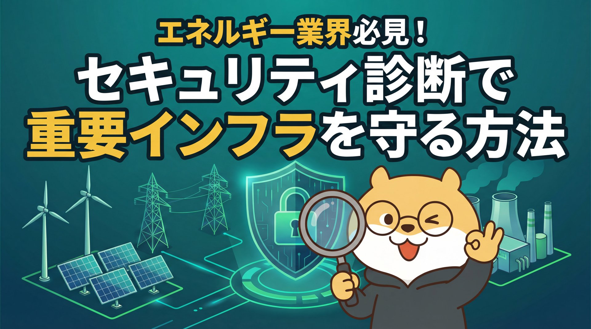 エネルギー業界必見！セキュリティ診断で重要インフラを守る方法