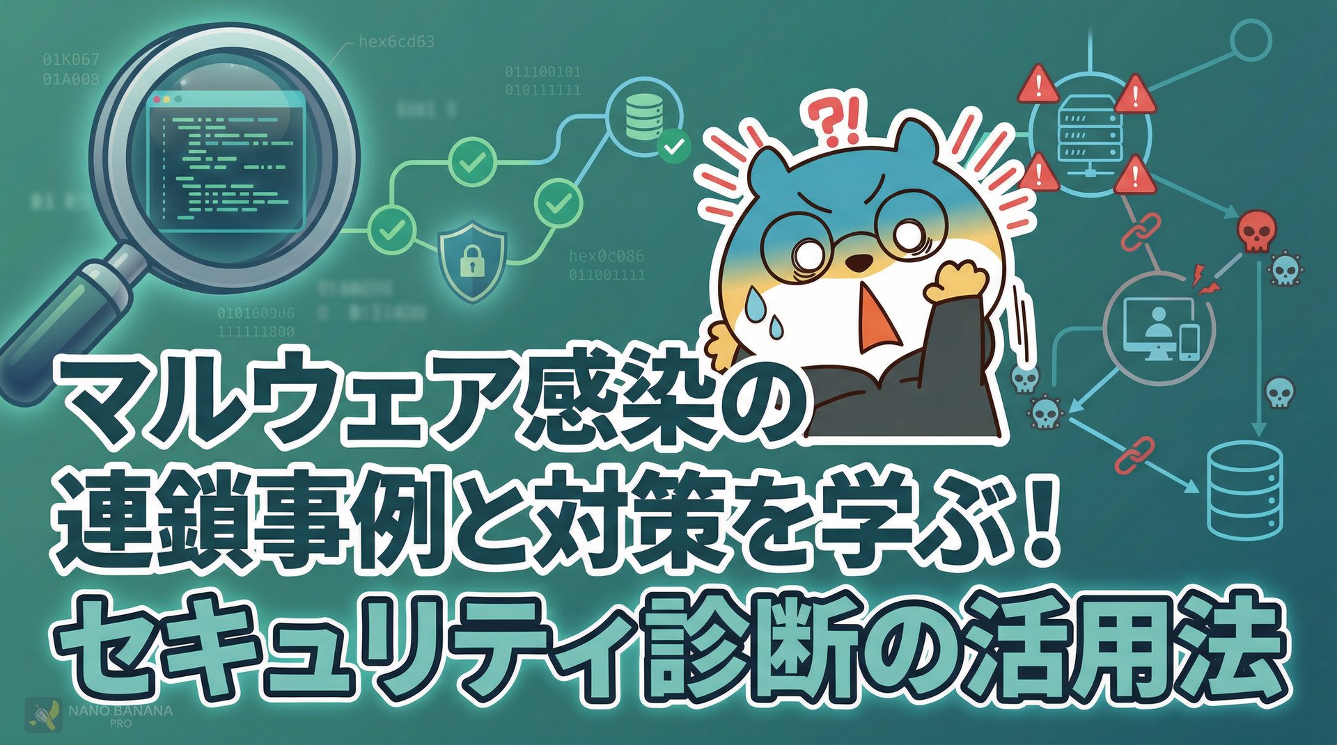 マルウェア感染の連鎖事例と対策を学ぶ！セキュリティ診断の活用法