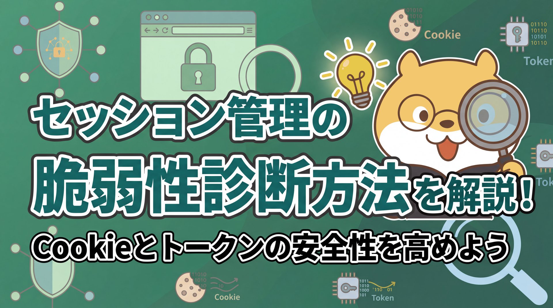 セッション管理の脆弱性診断方法を解説！Cookieとトークンの安全性を高めよう