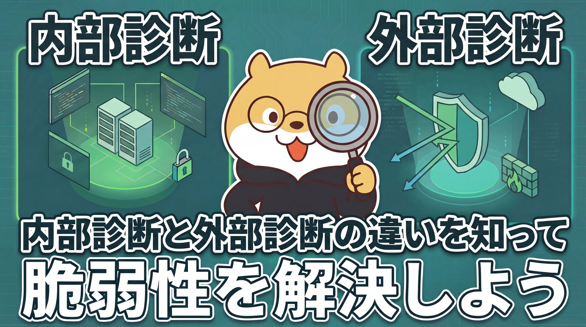 内部診断と外部診断の違いを知って脆弱性を解決しよう