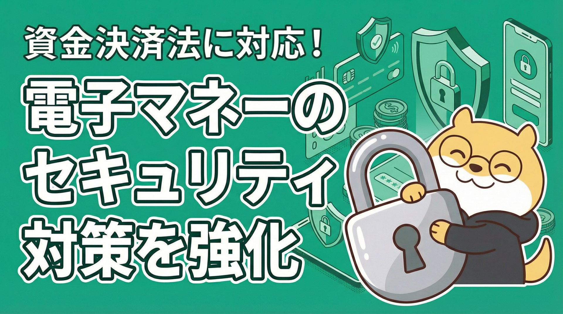 資金決済法に対応！電子マネーのセキュリティ対策を強化