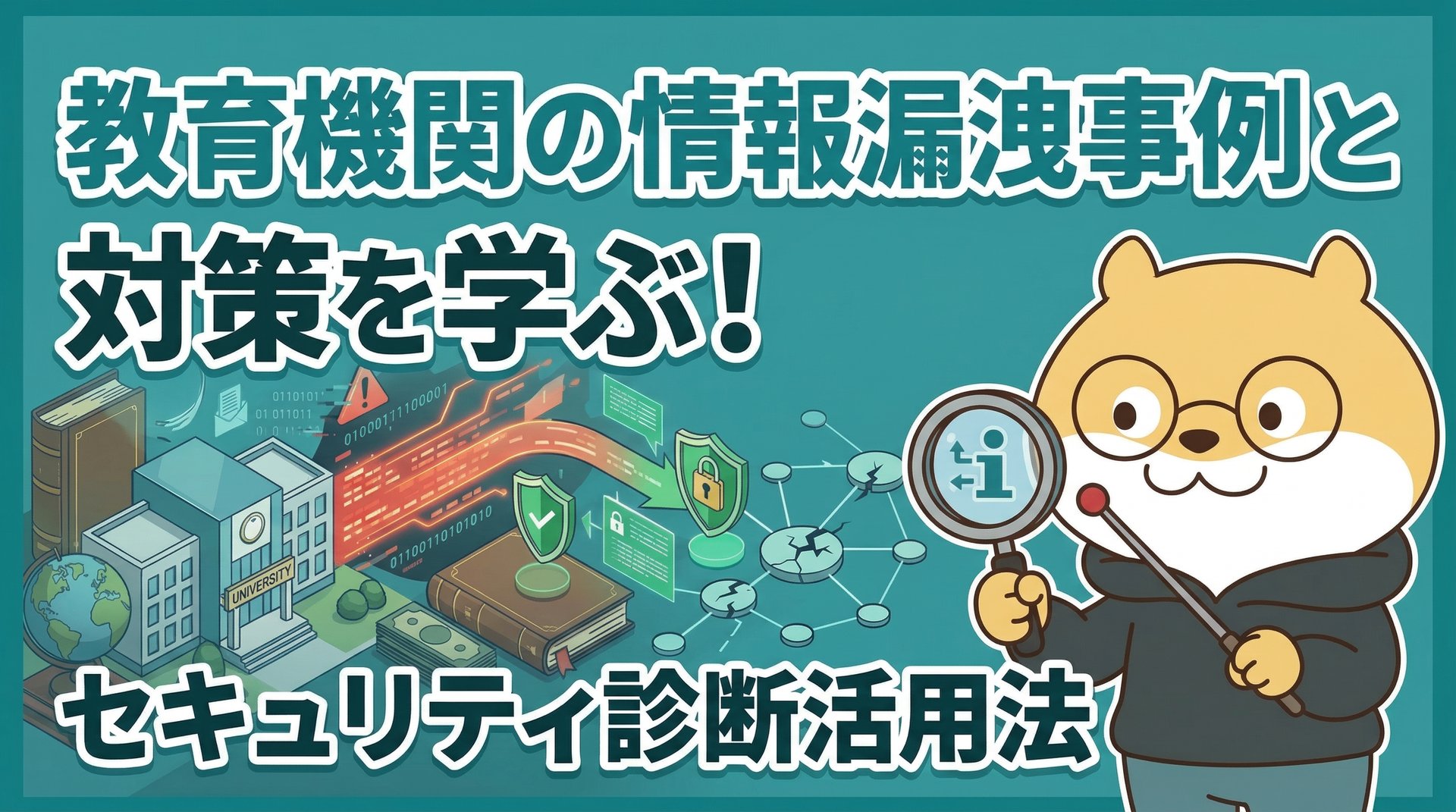 教育機関の情報漏洩事例と対策を学ぶ！セキュリティ診断活用法