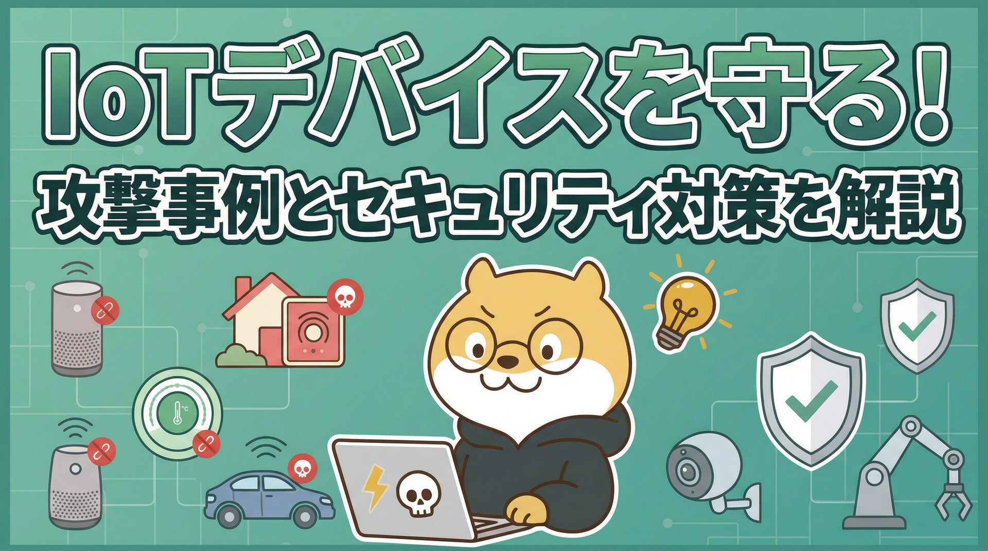 IoTデバイスを守る！攻撃事例とセキュリティ対策を解説