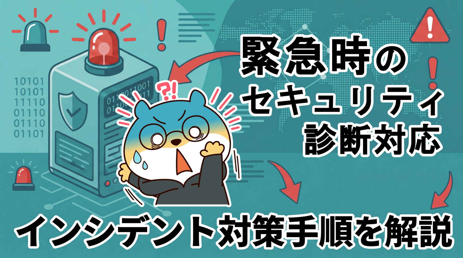 緊急時のセキュリティ診断対応！インシデント対策手順を解説