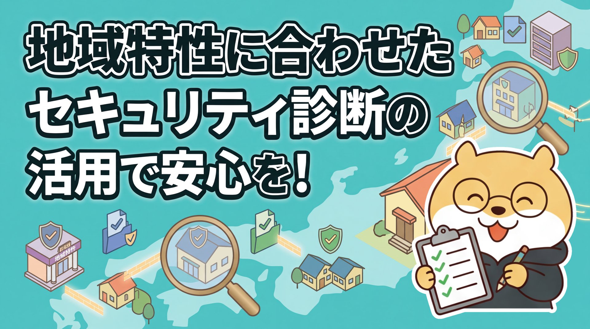 地域特性に合わせたセキュリティ診断の活用で安心を！