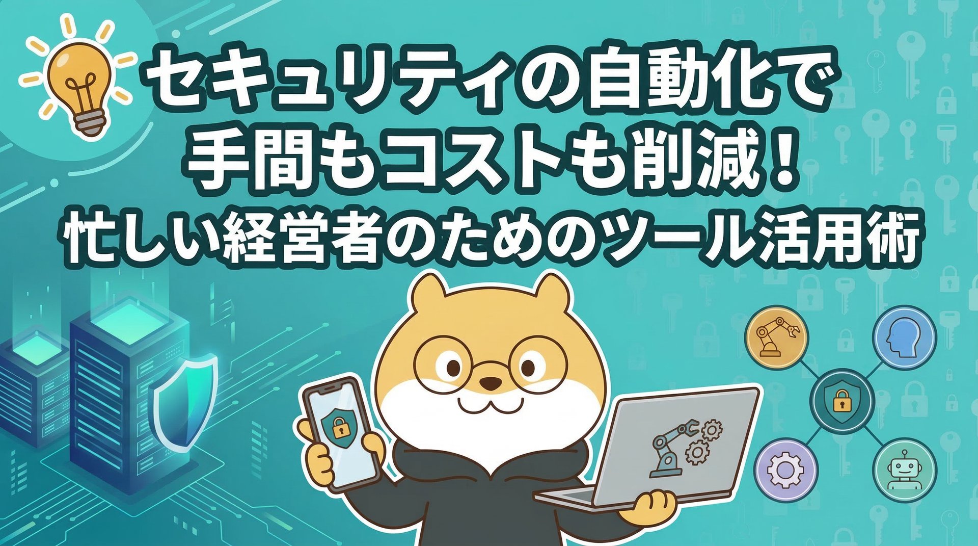 セキュリティの自動化で手間もコストも削減！忙しい経営者のためのツール活用術