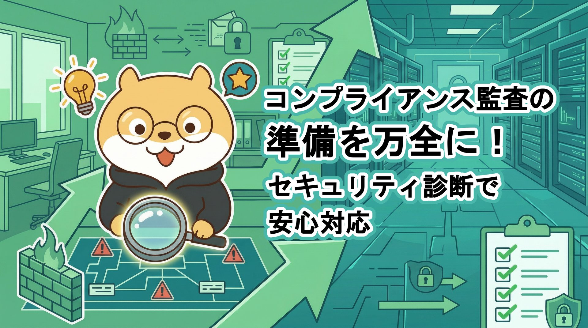 コンプライアンス監査の準備を万全に！セキュリティ診断で安心対応