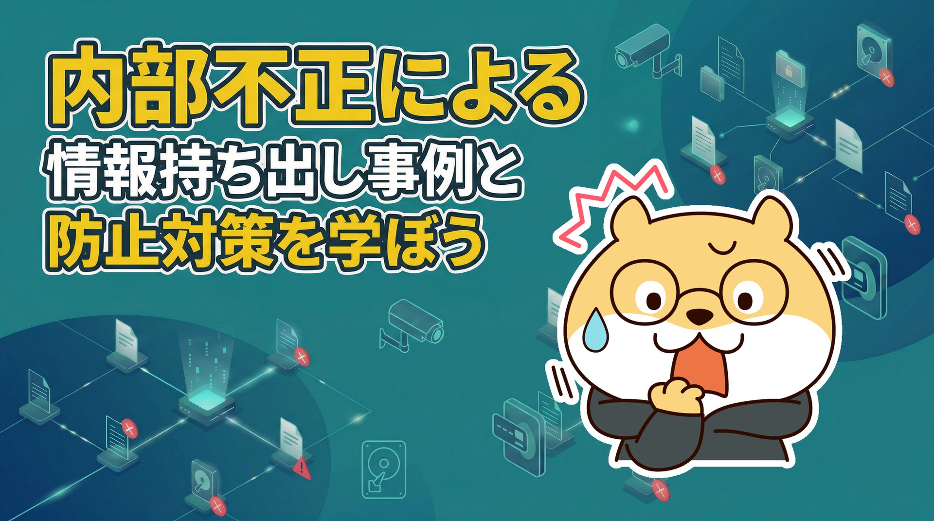内部不正による情報持ち出し事例と防止対策を学ぼう