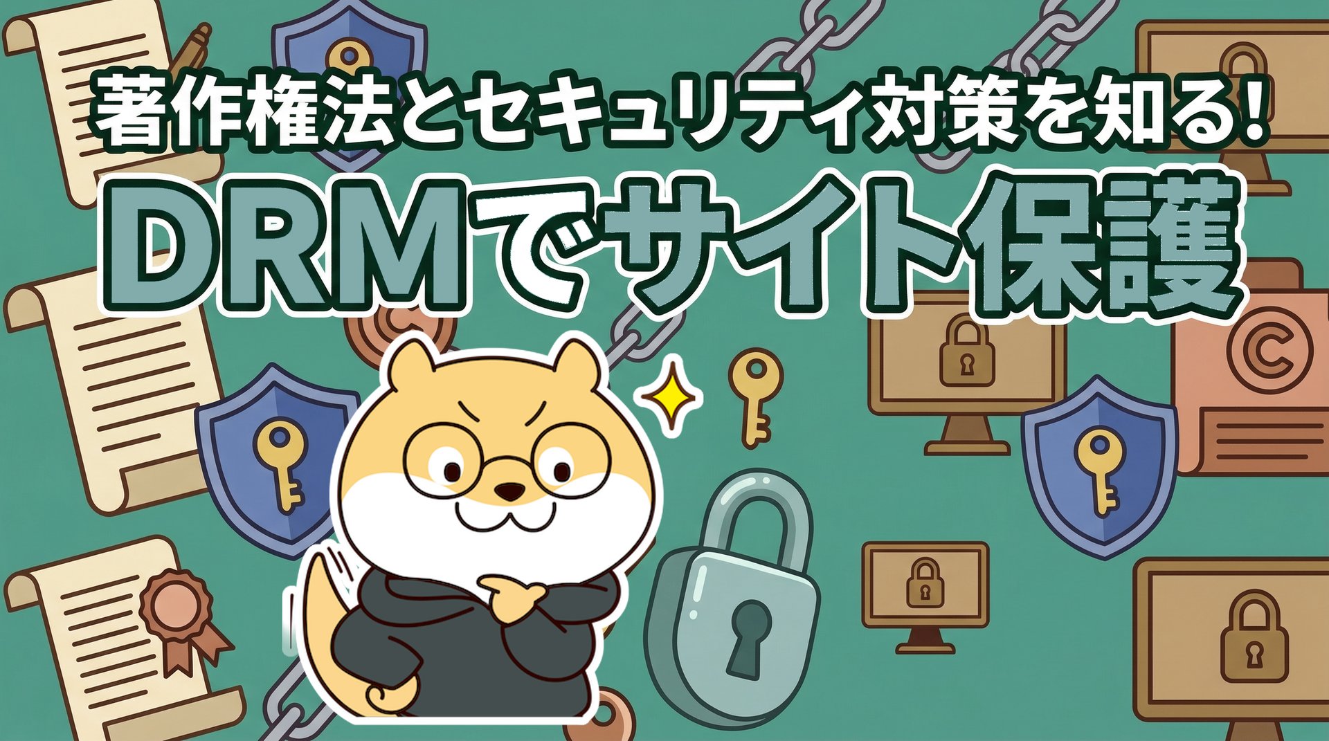 著作権法とセキュリティ対策を知る！DRMでサイト保護