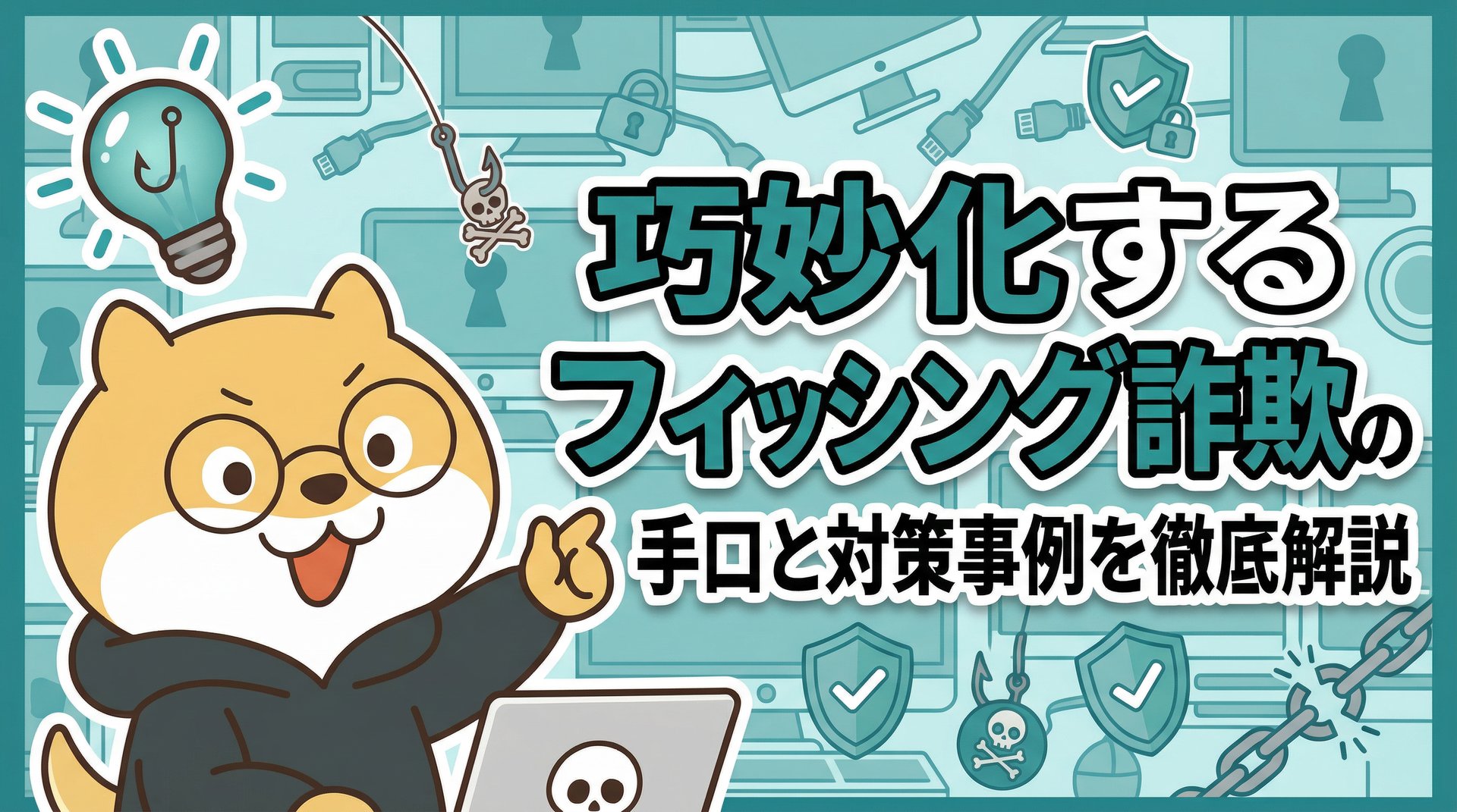 巧妙化するフィッシング詐欺の手口と対策事例を徹底解説