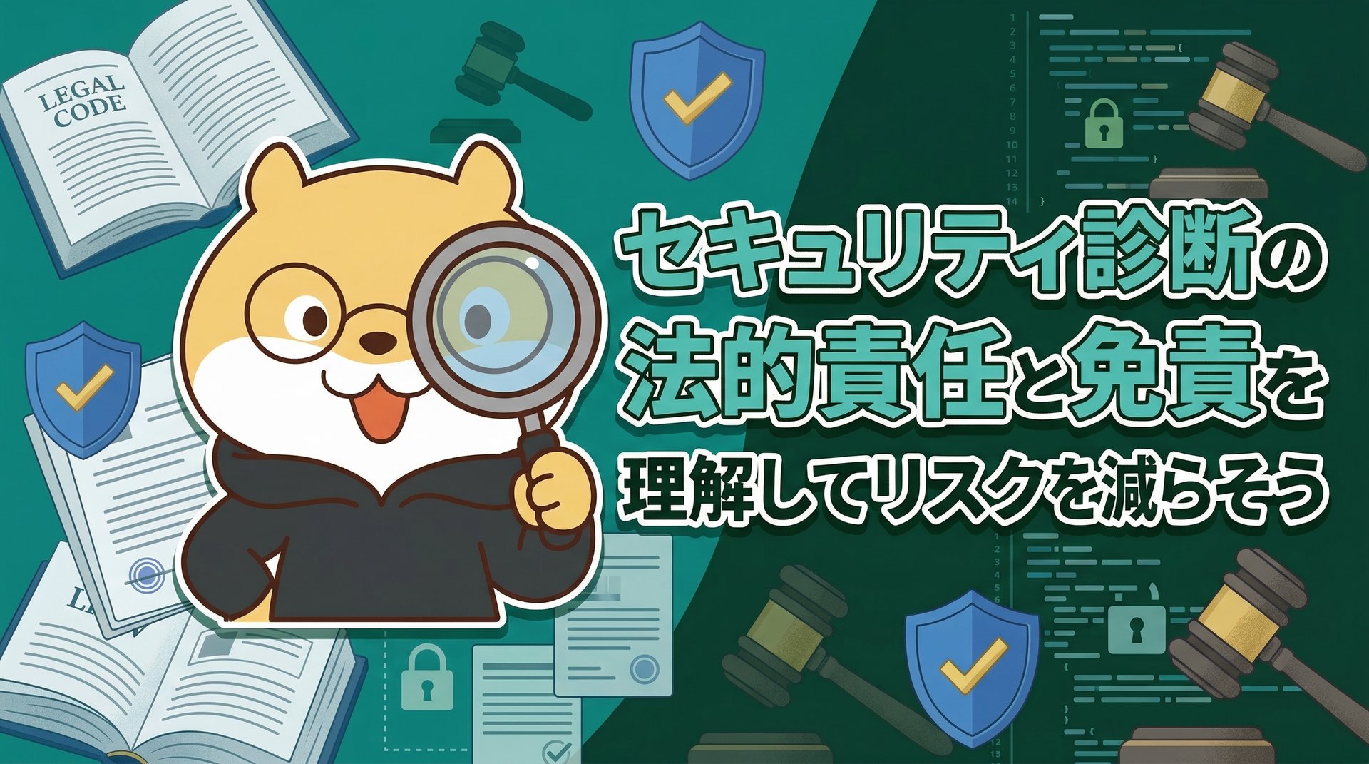 セキュリティ診断の法的責任と免責を理解してリスクを減らそう