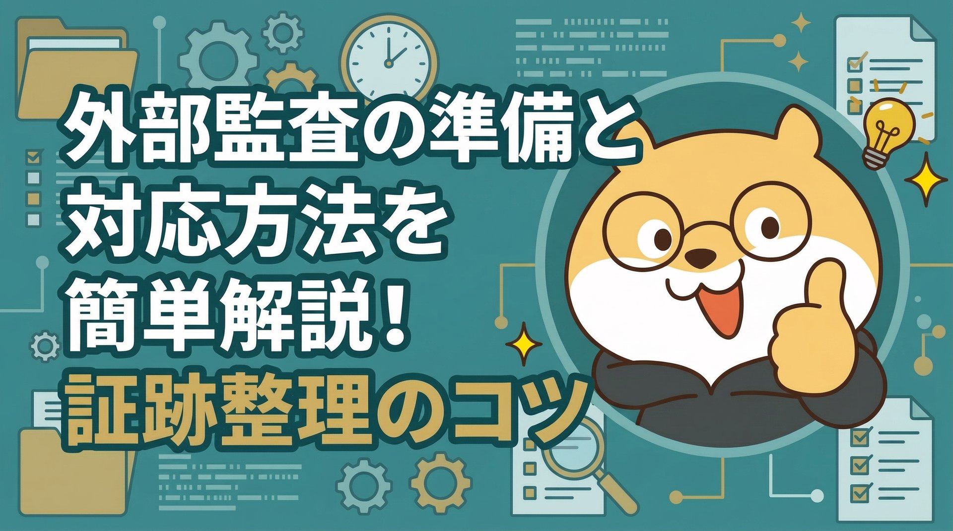 外部監査の準備と対応方法を簡単解説！証跡整理のコツ