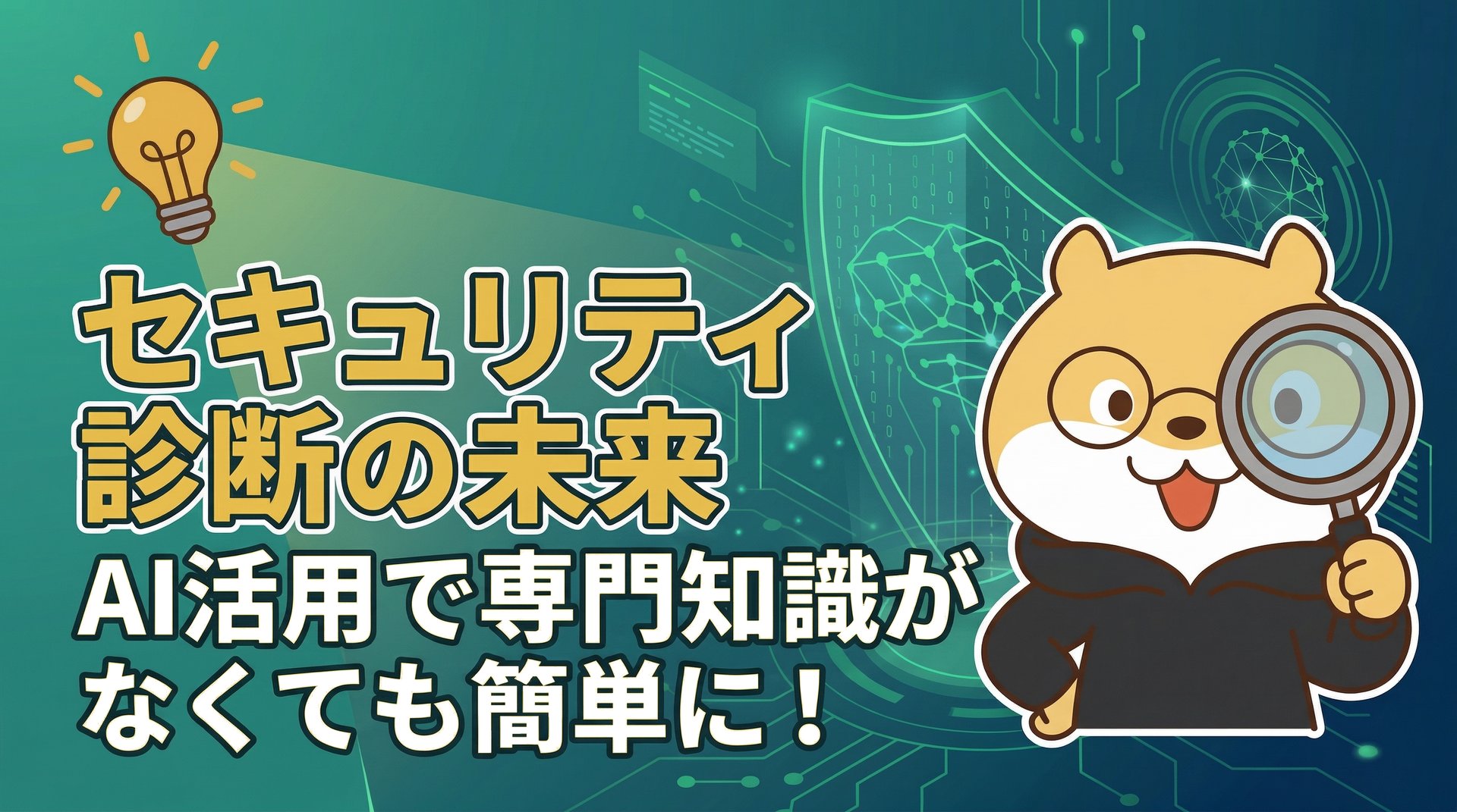 セキュリティ診断の未来｜AI活用で専門知識がなくても簡単に！
