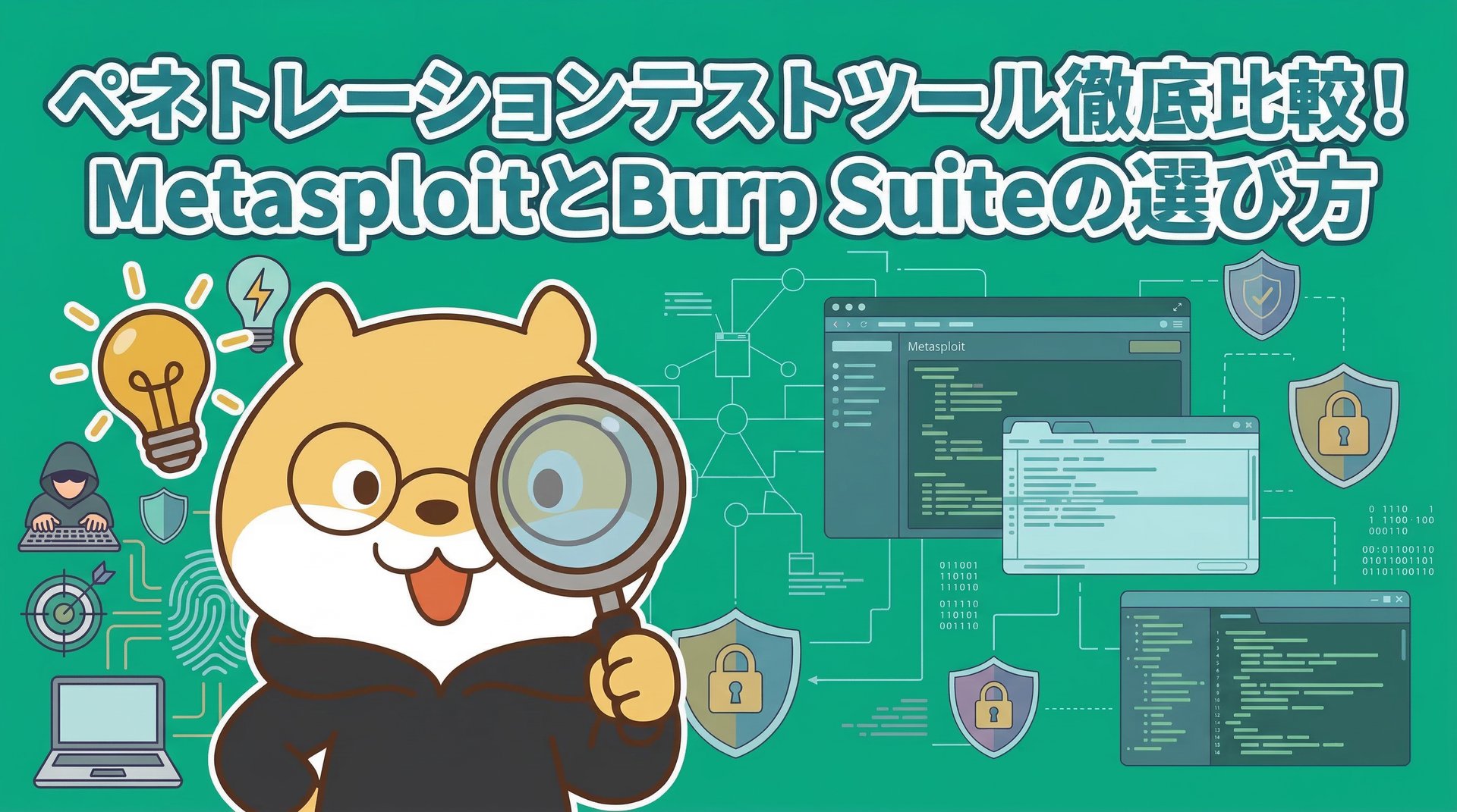 ペネトレーションテストツール徹底比較！MetasploitとBurp Suiteの選び方