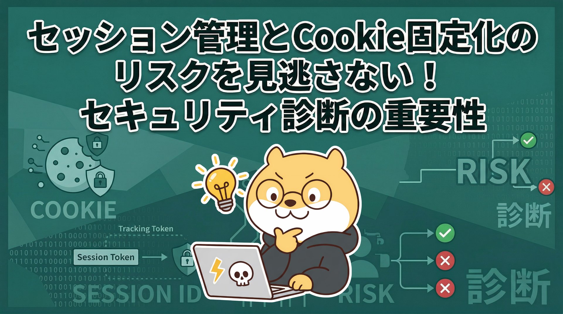 セッション管理とCookie固定化のリスクを見逃さない！セキュリティ診断の重要性