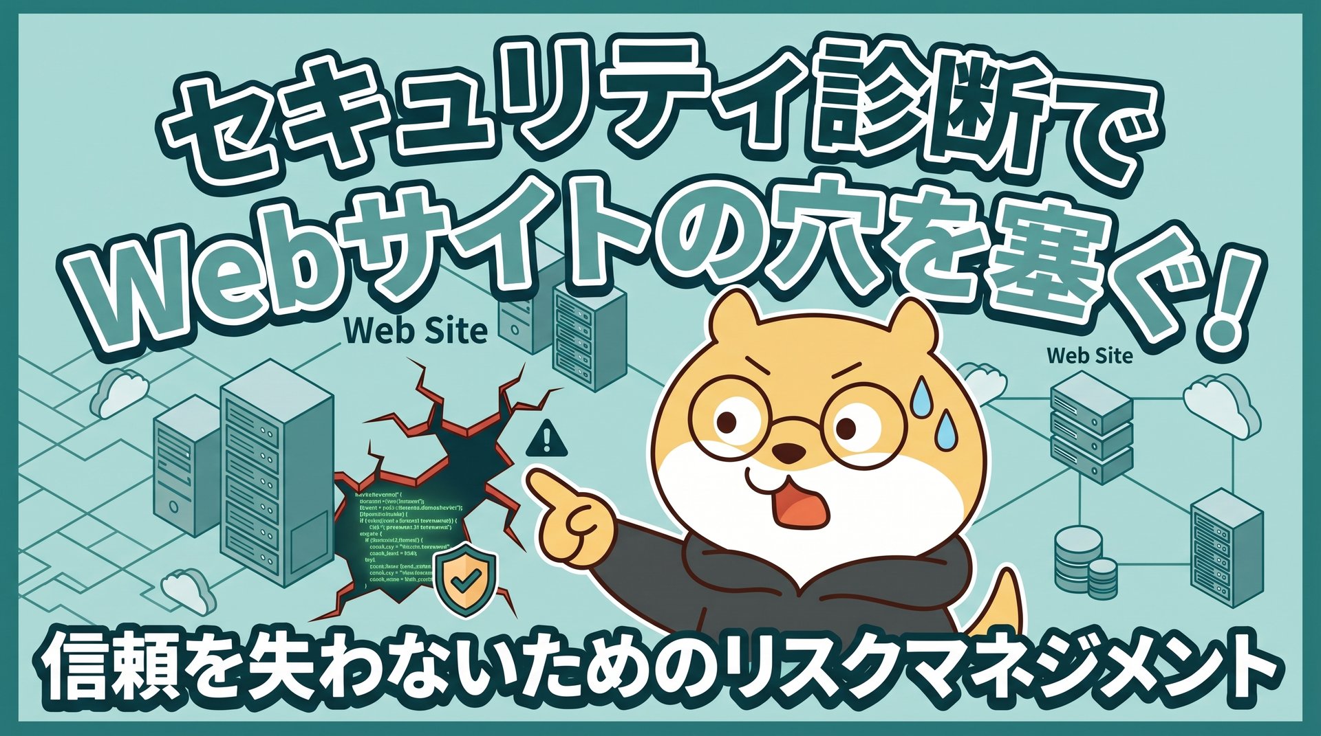 セキュリティ診断でWebサイトの穴を塞ぐ！信頼を失わないためのリスクマネジメント