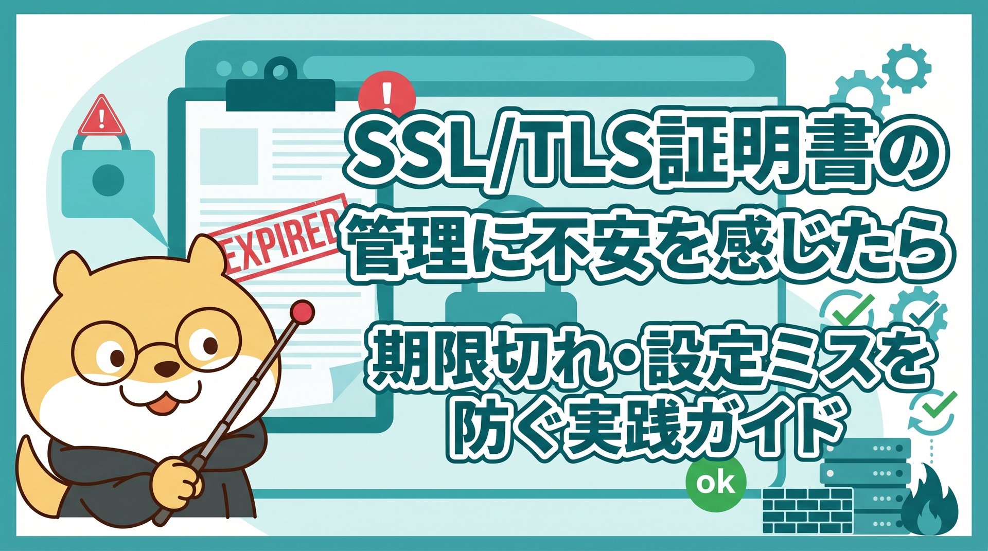 SSL/TLS証明書の管理に不安を感じたら：期限切れ・設定ミスを防ぐ実践ガイド