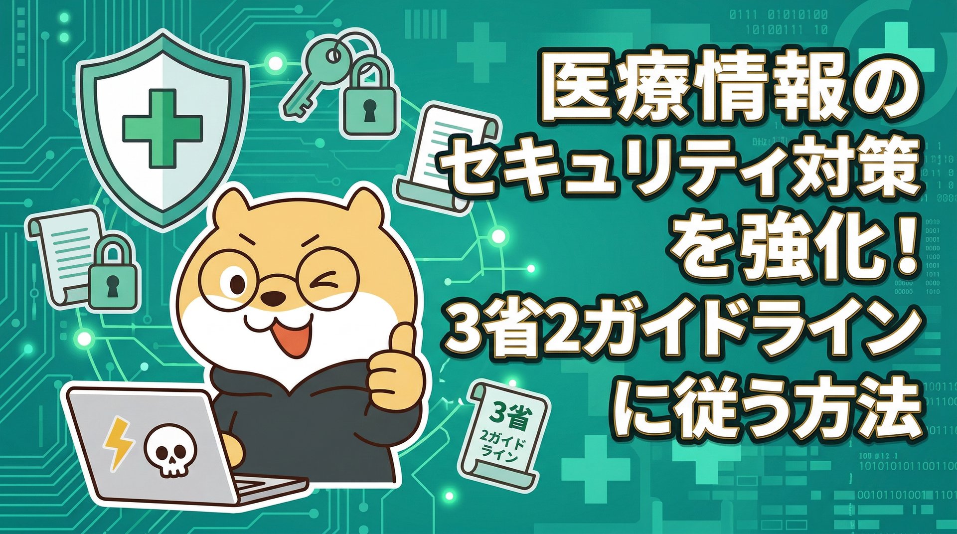 医療情報のセキュリティ対策を強化！3省2ガイドラインに従う方法