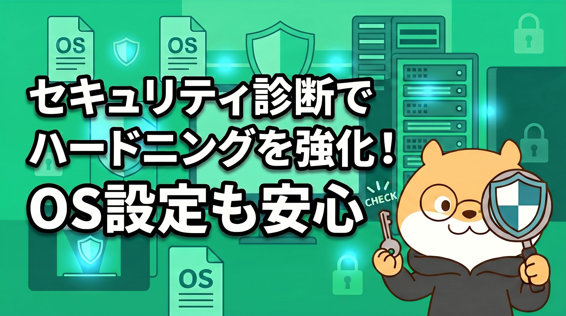 セキュリティ診断でハードニングを強化！OS設定も安心