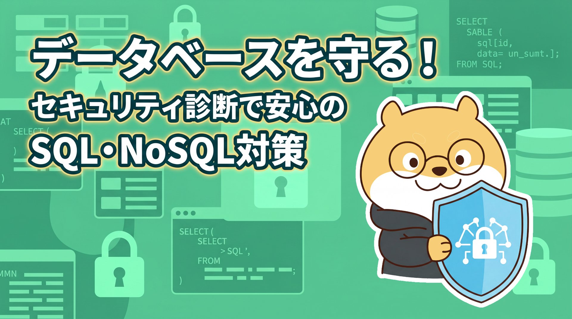 データベースを守る！セキュリティ診断で安心のSQL・NoSQL対策
